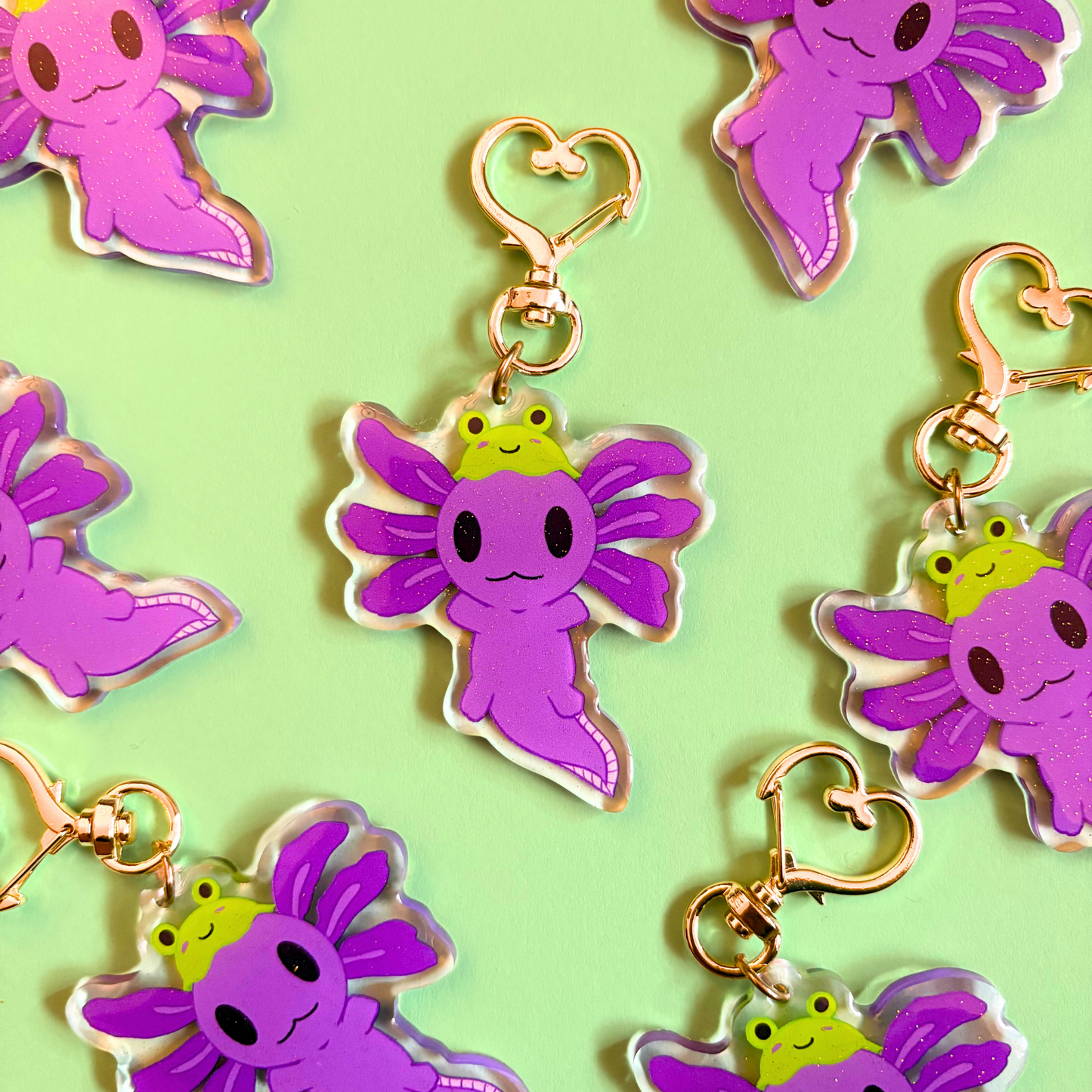 Axolotl Keychain